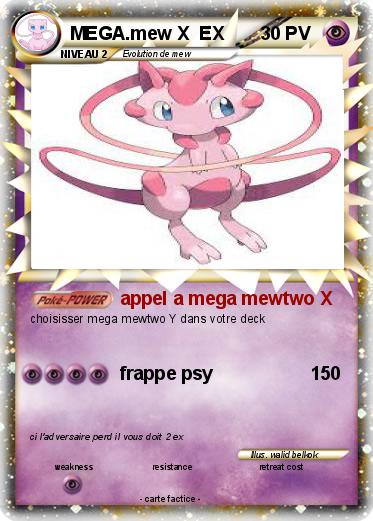 Pokemon MEGA.mew X  EX