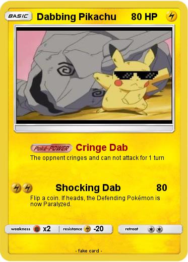 Pokemon Dabbing Pikachu