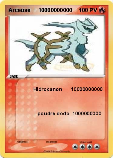 Pokemon Arceuse     10000000000