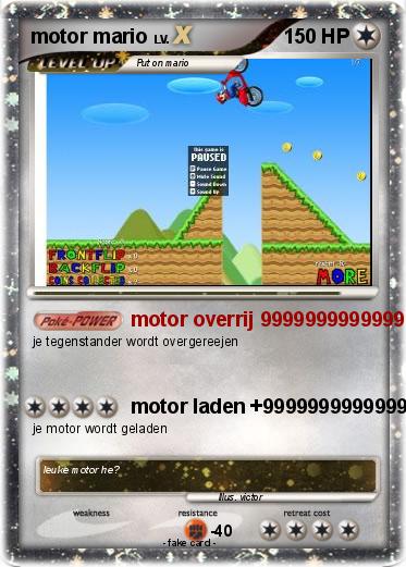 Pokemon motor mario