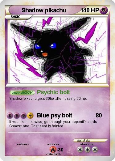 Pokemon Shadow pikachu