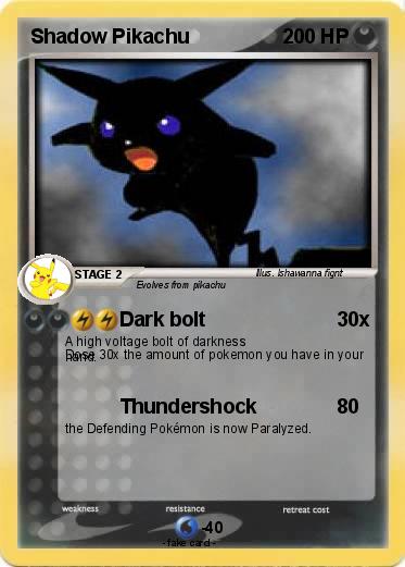 Pokemon Shadow Pikachu