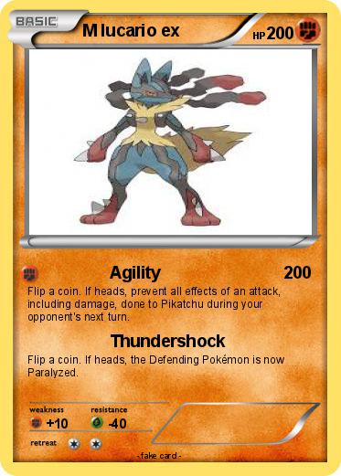 Pokemon M lucario ex