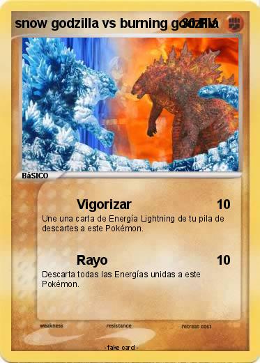 Pokemon snow godzilla vs burning godzilla
