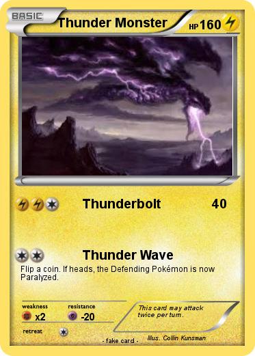 Pokemon Thunder Monster