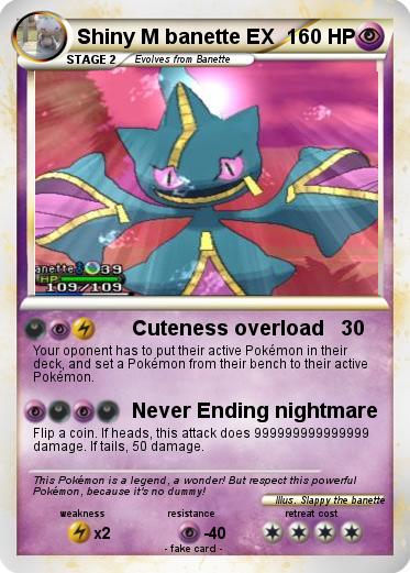 Pokemon Shiny M banette EX