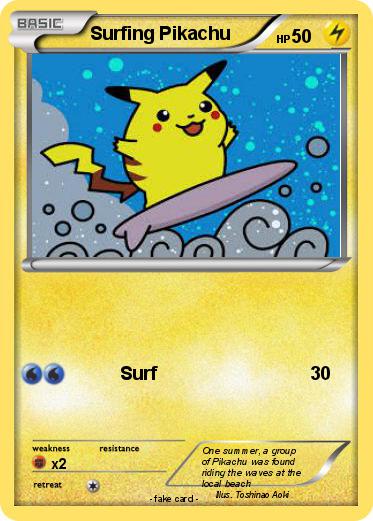 Pokemon Surfing Pikachu