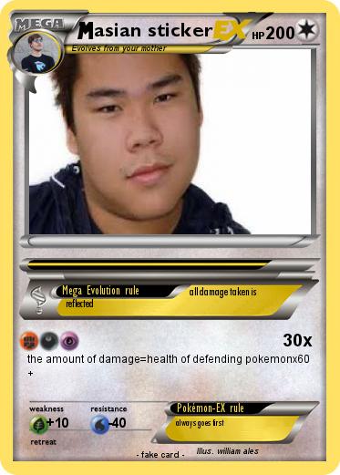 Pokemon asian sticker