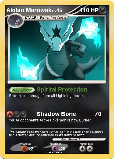 Pokemon Alolan Marowak