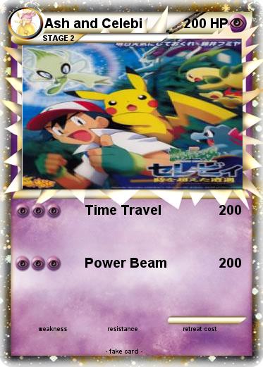 Pokemon Ash and Celebi