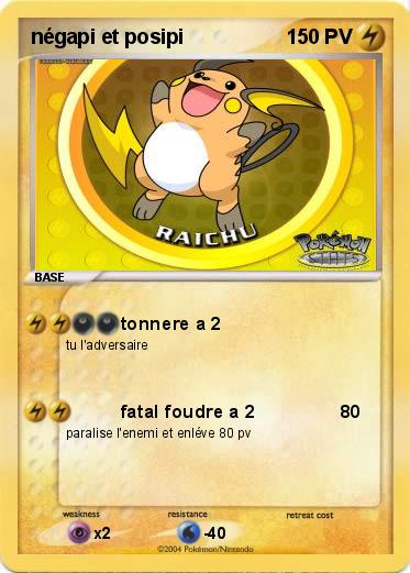 Pokemon négapi et posipi