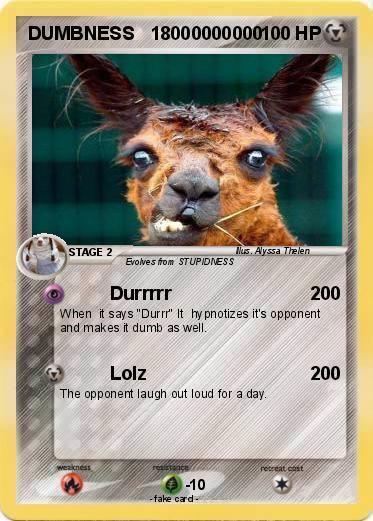 Pokemon DUMBNESS   18000000000