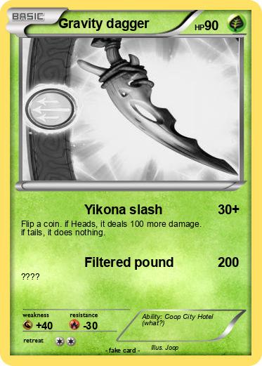 Pokemon Gravity dagger