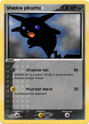 Pokemon shadow pikachu