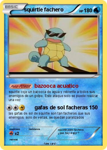 Pokemon squirtle fachero