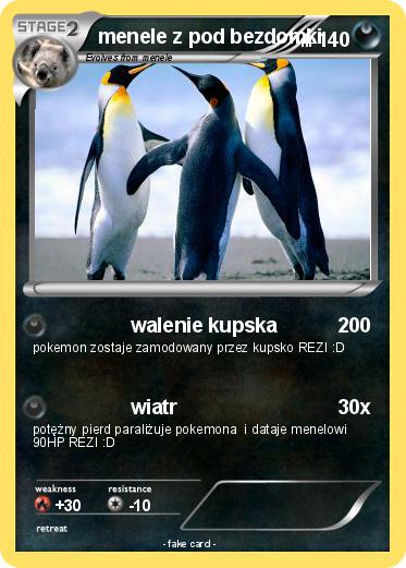 Pokemon menele z pod bezdomki