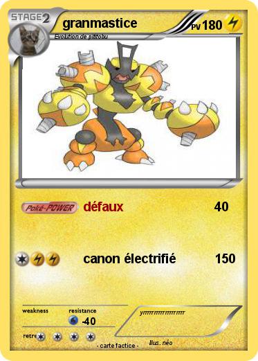 Pokemon granmastice