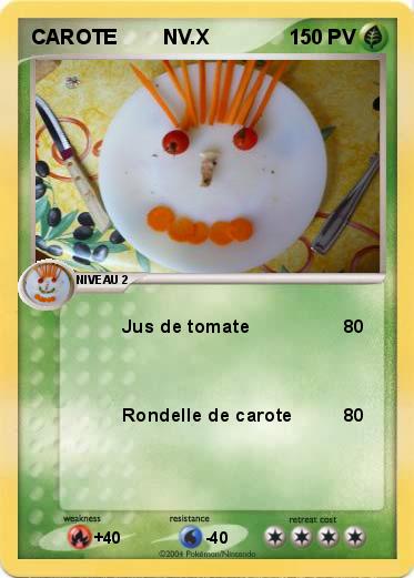 Pokemon CAROTE        NV.X   