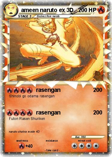 Pokemon ameen naruto ex 3D