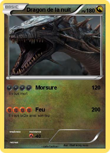 Pokemon Dragon de la nuit