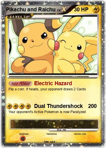 Pokemon Pikachu and Raichu