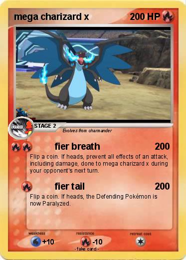 Pokemon mega charizard x
