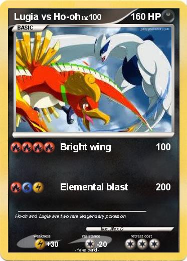Pokemon Lugia vs Ho-oh