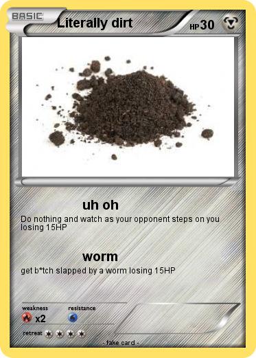 Pokemon Literally dirt
