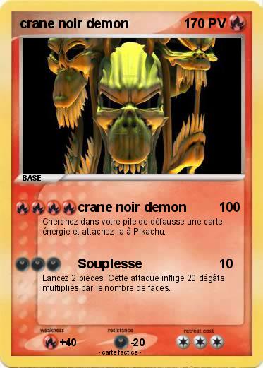 Pokemon crane noir demon