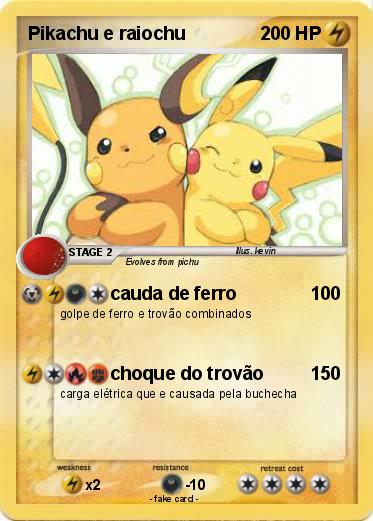 Pokemon Pikachu e raiochu