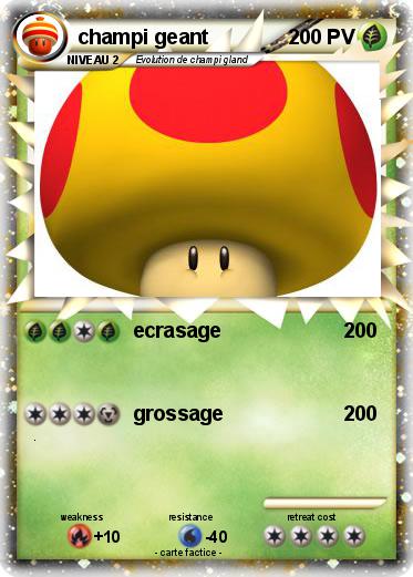 Pokemon champi geant