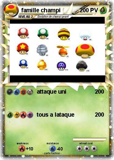 Pokemon famille champi