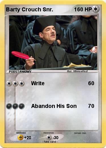 Pokemon Barty Crouch Snr.