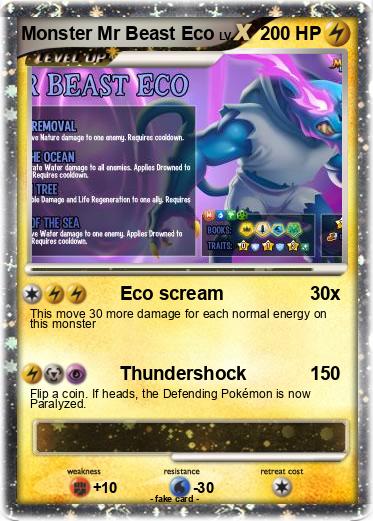 Pokemon Monster Mr Beast Eco