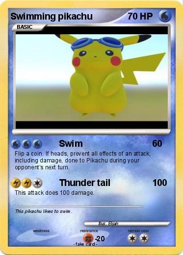Pokemon Swimming pikachu