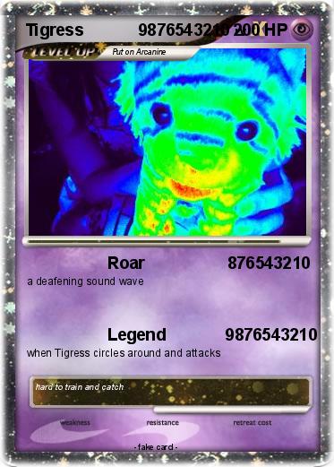 Pokemon Tigress            9876543210