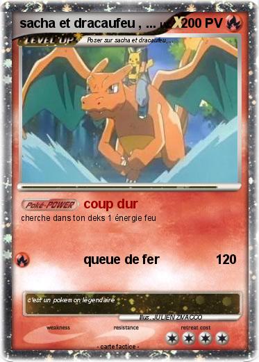 Pokemon sacha et dracaufeu , ...