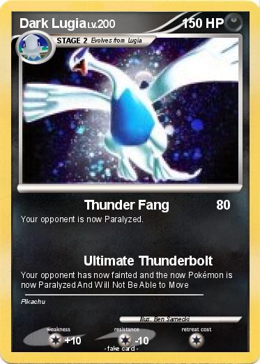 Pokemon Dark Lugia