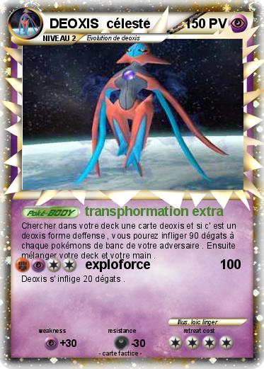 Pokemon DEOXIS  céleste