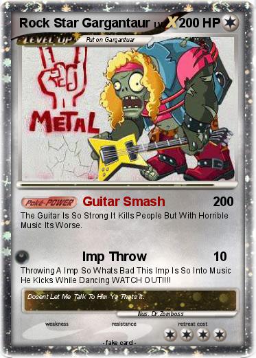 Pokemon Rock Star Gargantaur