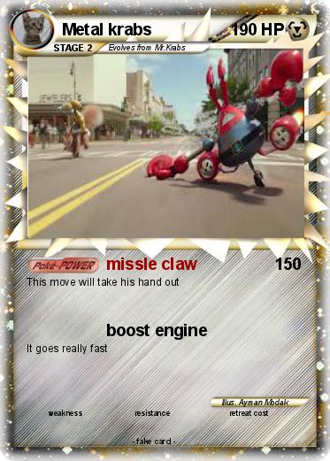 Pokemon Metal krabs