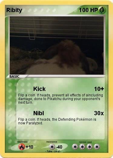 Pokémon Ribity - Kick - My Pokemon Card