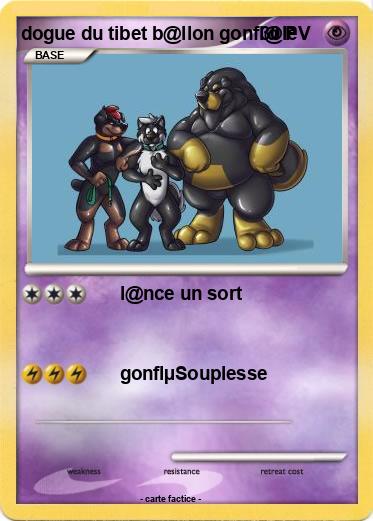 Pokemon dogue du tibet b@llon gonfl@le
