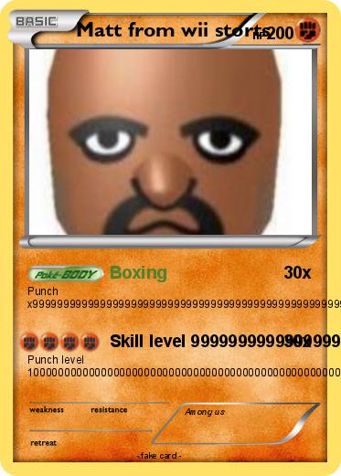Pokemon Matt from wii storts