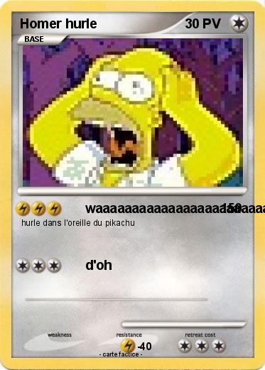 Pokemon Homer hurle