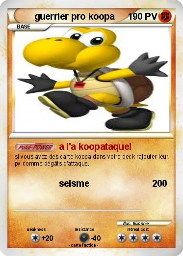 Pokemon guerrier pro koopa