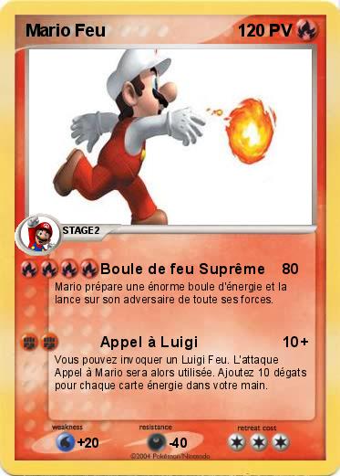 Pokemon Mario Feu