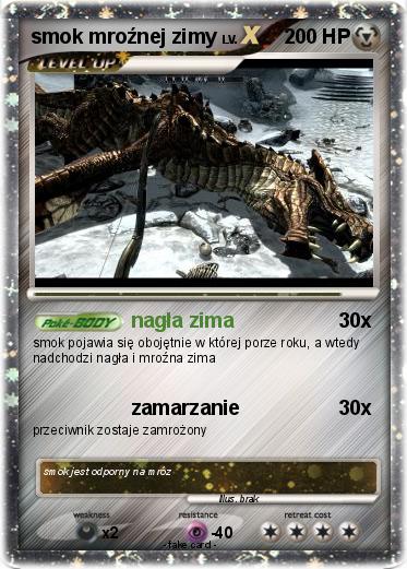 Pokemon smok mroźnej zimy