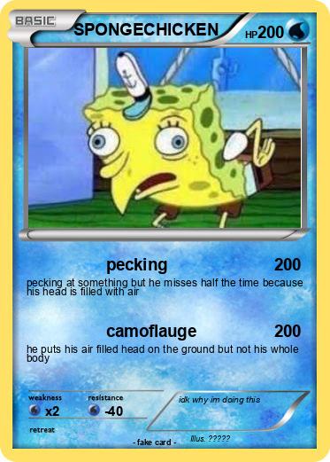 Pokemon SPONGECHICKEN