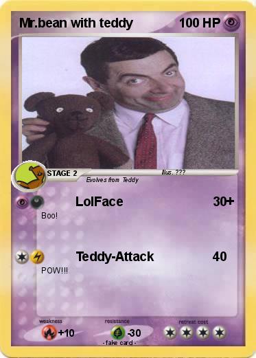 Pokemon Mr.bean with teddy
